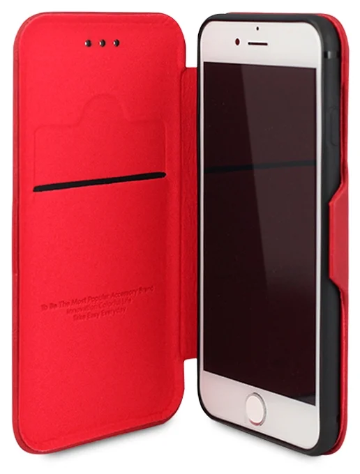 Чехол-книжка Puloka iPhone 7 Plus/8 Plus на магните красная